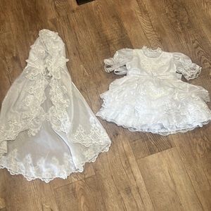 BOUTIQUE | Communion formal dress & cape sz M 18-24mo